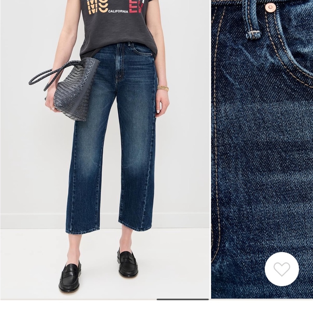 MOTHER Dark Blue Ankle Jeans